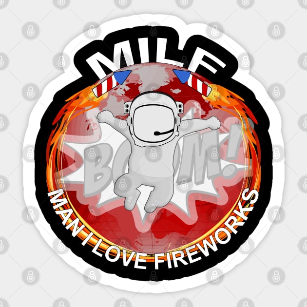 MILF Man I Love Fireworks Sticker by ied